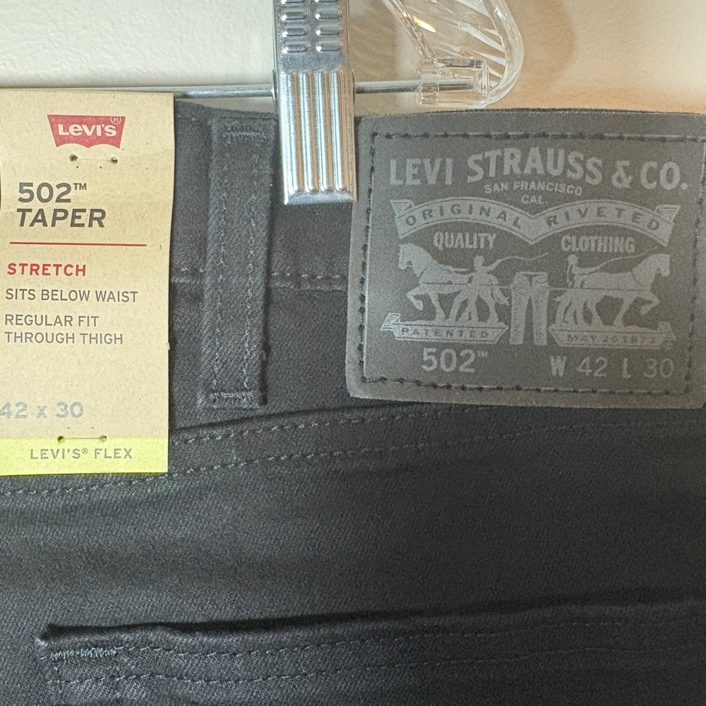 Levi's Big & Tall Black Slim Jeans (NEW w/ Tags) - Picture 2 of 10